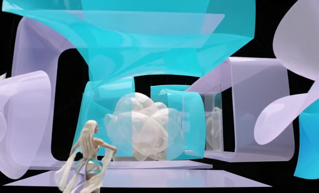 ART2SPACE digital study — first spatial frame